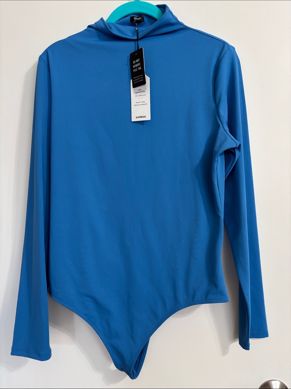 NWT Express Blue Long Sleeve Bodysuit